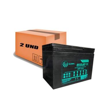 Imagem de Kit 2 Bateria 35ah 12v Cadeira Rodas Motorizada Elétrica - Global