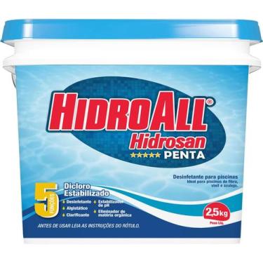 Imagem de Cloro hidrosan penta balde 2,5kg - HIDROALL
