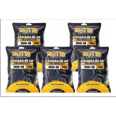 Imagem de Kit 5 Câmaras De Ar Moto Aro 18 3.0018 CG Titan Fan YBR Factor Rotta 3
