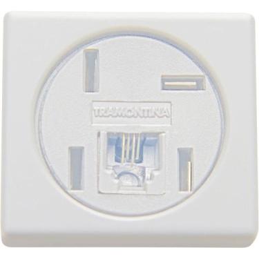Imagem de Módulo Tomada de Telefone 4 pinos e RJ11 Tramontina IzyFlat Modelo Ame