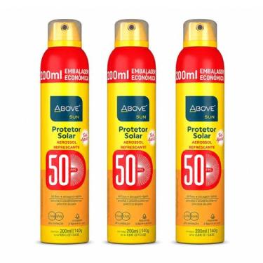 Imagem de Kit 3 Protetor Solar Above FPS 50 200ml Sem Óleo Refrescante