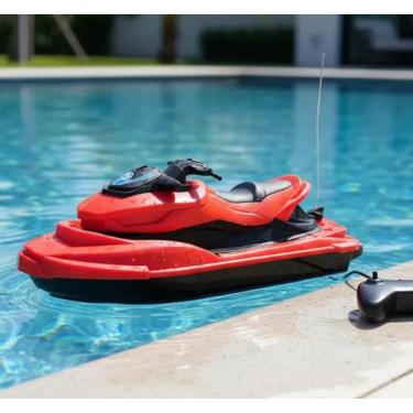 Imagem de Lancha Moto Aquática Jet Sky Controle Remoto Super Rápido 25CM - Brink
