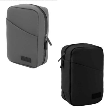 Imagem de Estojo Organizador NV242102 para Cabos e Acessórios Couro PU Compacto e Funcional para Viagem Trabalho e Dia a Dia