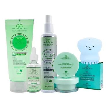 Imagem de Kit Skincare Completo Pele Oleosa Limpeza De Pele Facial - Congratulat