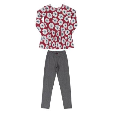 Imagem de Conjunto Infantil Bee Loop Floral Blusa + Calça Feminino-Feminino