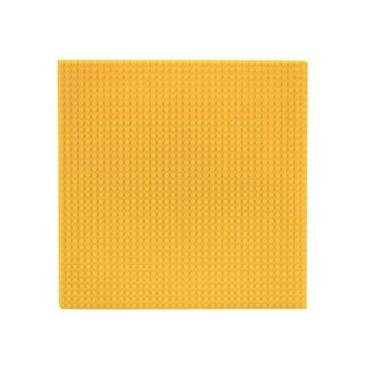 Imagem de Placa de base SlabDreamLab Lite de 30,5 cm x 30,5 cm para todos os principais tijolos e blocos de construção (amarelo, simples)