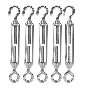 Imagem de Tensor de cabo de aço, tensor de alto desempenho de segurança Esticador de olho para corda Acessórios para apertar a corda para peças de corda para corda(M6)