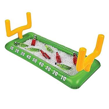 Imagem de Yajun Balde de gelo inflável de cerveja em forma de chifres para bebidas, bandeja quadrada de gelo, armazenamento de refrigerador de PVC