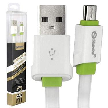 Imagem de CABO SHINKA LS-01-V8 MICRO USB 2 METROS BRANCO