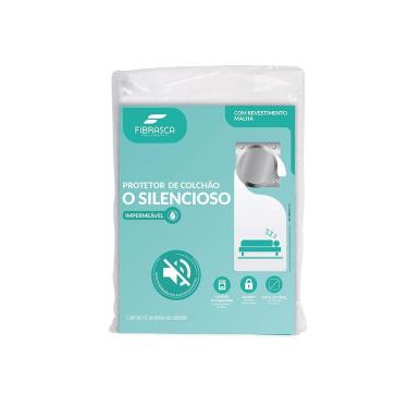 Imagem de Protetor de Colchão Impermeável Silencioso Slip Malha - Queen Size 160x200cm - Fibrasca