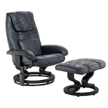 Imagem de Poltrona de Massagem com Apoio para Pés Louisiana Rivatti Preto