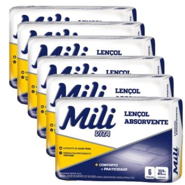 Imagem de Lençol Descartável Absorvente Mili Vita 36 Lençóis