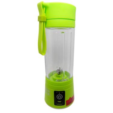 Imagem de Mini Liquidificador Portatil Com Bateria Recarregavel Eletrico Para Sucos Vitaminas Shakes Verde