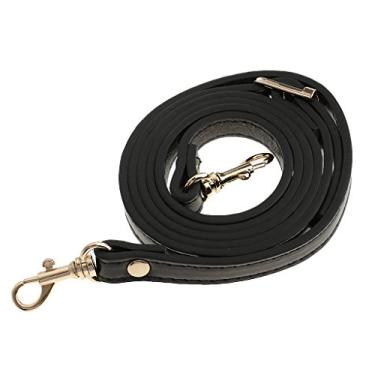 Imagem de LoveinDIY Bolsas de couro ajustáveis com alça de cinto e acessórios de substituição 120 cm alças, Preto