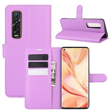 Imagem de Mobile phone accessories Para FOR OPPO Find X2 Pro Litchi Texture Caixa Protetora Horizontal Flip com Suporte e Slots de Cartão e Carteira phone case