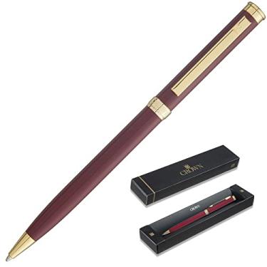 Imagem de Caneta Esferográfica Crown Ref: Ex10080d Liverpool Gold Bordô