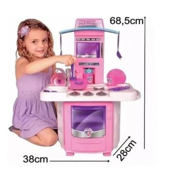 Imagem de Cozinha Infantil Com Fogão E Pia Com Agua - 16 Acessorios - Big Star