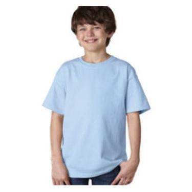 Imagem de Gildan Camiseta juvenil 2000B 100% algodão - Azul claro - P