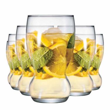 Imagem de Jogo Copos Água Suco Aruã Vidro 365ml 6 Pcs - Ruvolo