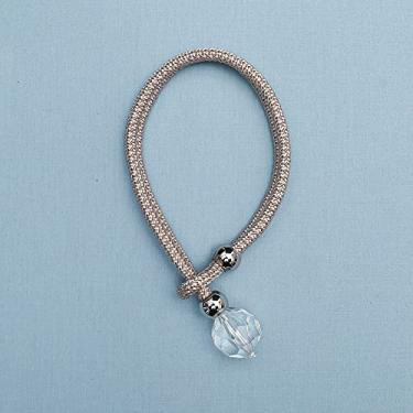 Imagem de 1 peça de cristal frisado cortina de borla tieback quarto acessórios suportes de cortinas fivela corda decoração para casa cordão cortina atadura, b, 2 peças