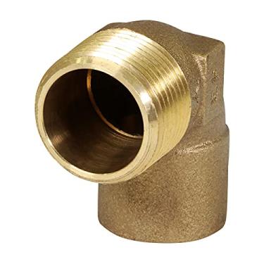 Imagem de Supply Giant DNOM0001 Cotovelo de 90 graus de diâmetro nominal de 2,5 cm com soquete de suor e conexão macho rosqueada