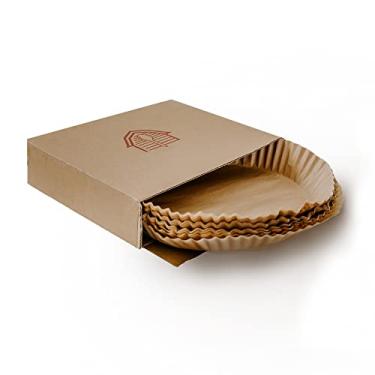 Imagem de BakeBarn Parchment Paper for Pie Weights and Pans, Plastic Free Packaging, Pre Formed fit 8,9,10 Inch Dish, Natural Unbleached Food Grade Non-Stick Liners, High Heat Safe, Designed in USA, 50 Sheets