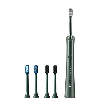 Imagem de Escova de dentes elétrica de cerdas macias recarregável à prova d'água escova de dentes elétrica conjunto de 6 moUKs de escovação para cuidados UKntal / 5 cabeças de escova pequena surpresa