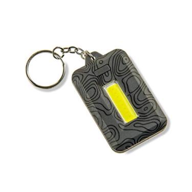 Imagem de Lanterna Carson LED com chaveiro de aço inoxidável e 3 configurações de iluminação - cinza