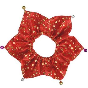 Imagem de Bling Pet Holiday Accessories Cat Dog Christmas Collar With Bells, Red