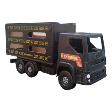 Miniatura Caminhão Brinquedo Infantil Iveco Tora De Madeira