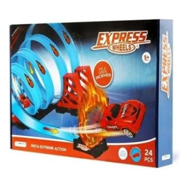 Imagem de Pista Express Wheels Extreme Action 4 Loop 360 Multikids Br1019 - Expr
