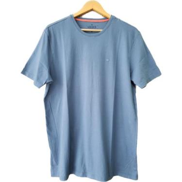 Imagem de Camiseta Masculina Básica Regular Fit Azul Petróleo - Gg - Seeder