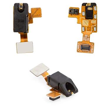 Imagem de Peças de reparo de cabo flexível de substituição compatíveis com LG E960 Nexus 4, (conector de fone de ouvido, com sensor de proximidade, com componentes)