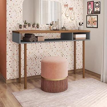 Imagem de Penteadeira Retro Megan Caemmun Chumbo/nogueira Caiena