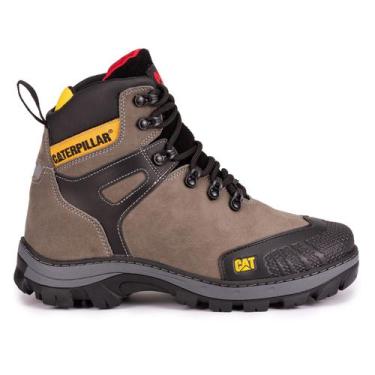 Bota Coturno Botina Masculina Caterpillar Bico pvc Palmilha em Gel  Impermeável