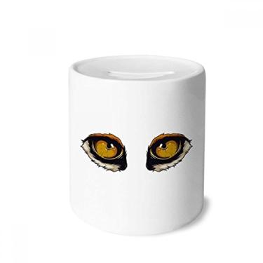 Imagem de DIYthinker Caixa de cerâmica com desenho animado de olho de raposa caixa para dinheiro porta-moedas presente de cofrinho