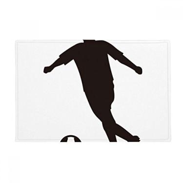 Imagem de DIYthinker Tapete de futebol americano antiderrapante para porta de banheiro