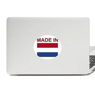 Imagem de Adesivo de notebook com emblema de vinil Made in Netherlands Country Love