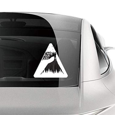 Imagem de DIYthinker Adesivo Be Your Own preto branco citação para carro motocicleta bicicleta bagagem decalque