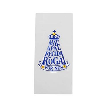 Imagem de Adesivo Carro Azul Mãe Aparecida Rogai Por Nós 7x5.5cm