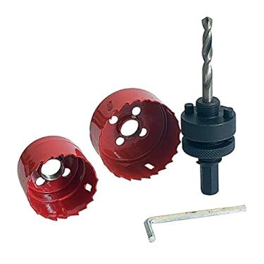 Imagem de Kit Serra Copo Bimetal 46mm 60mm com Suporte e Broca Piloto