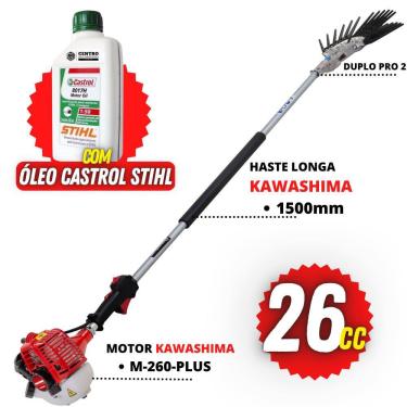 Imagem de Derriçadeira Kawashima Profissional Para Lavouras de Café Com Haste Longa e Mão Dupla M...