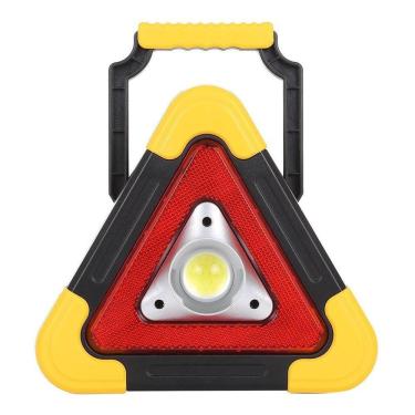 Imagem de Triângulo Carro Led Luz Solar Sinalizador Emergência