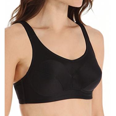 Imagem de Lunaire Sutiã esportivo Coolmax alto impacto feminino, Preto, 36DD