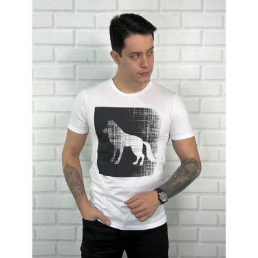 Imagem de Camiseta Acostamento Lobo Estampado Masculino - G - Preto-Masculino