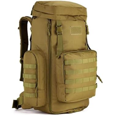 Imagem de Mochila De Caminhada 70L Grande 85L Mochila Tática MOLLE Mochila De Trekking Militar,Coiote,Collector88