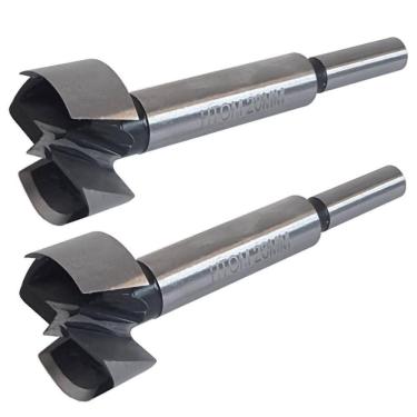 Imagem de Kit 2 Broca Forstner 28Mm Furadeira Madeira Dobradiça Caneco