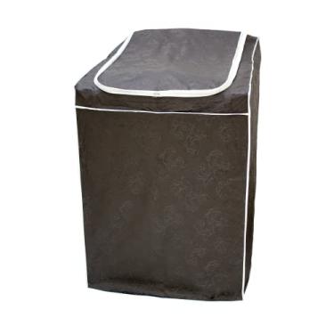 Imagem de Capa Maquina De Lavar Com Zíper Electrolux 7kg, 8kg, 9kg, 10kg, Brastemp 9kg, Consul 7,5kg, Clean 8kg - Marrom
