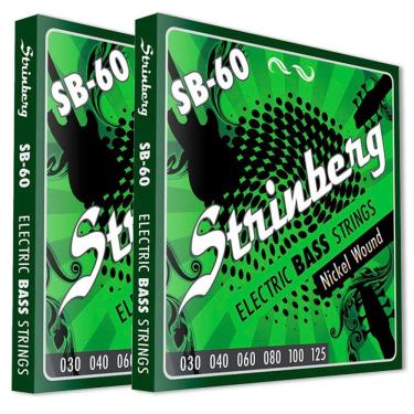Imagem de Kit 2 Encordoamento Strinberg Para Contra Baixo SB60 - 6 Cordas