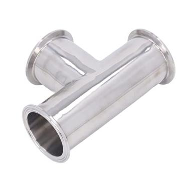 Imagem de Encaixe de 3 Vias, Pressão de Trabalho de 16 Kg T de Braçadeira Tripla Durável Instalação Simples Aço Inoxidável 304 para água (51)